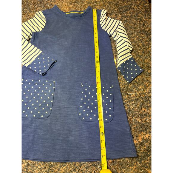 Mini Boden Girls Navy White Polka Dots and Stripes Size 9-10 NWT - Picture 5 of 11